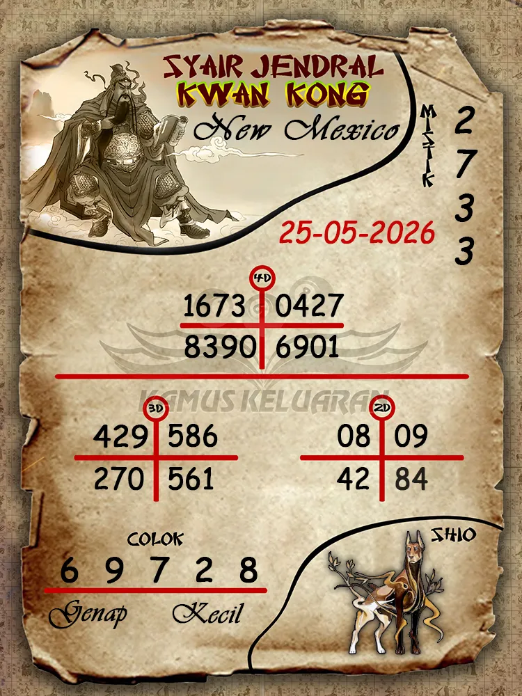 Syair Jendral Kwan Kong New Mexico 25 05 2026