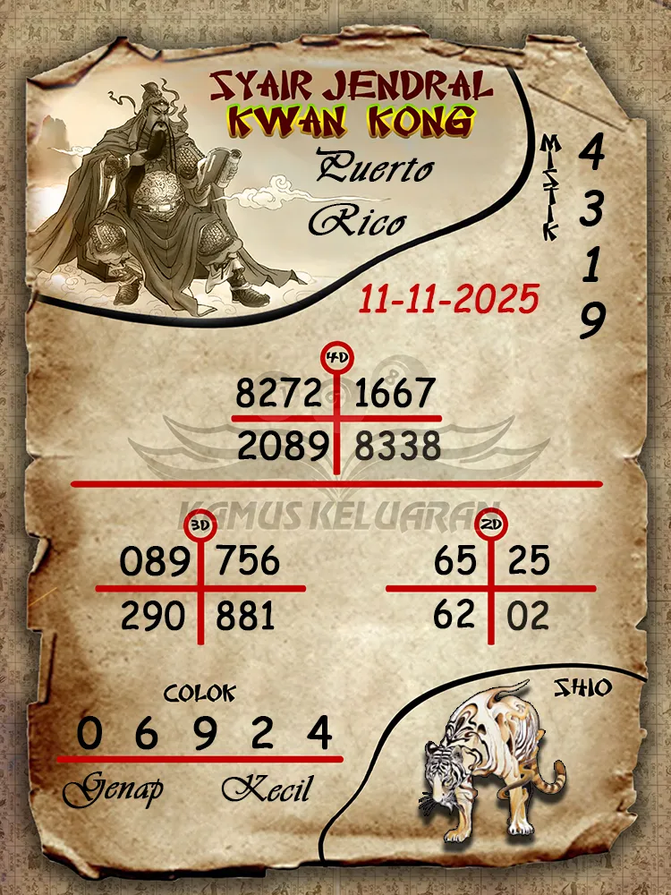 Syair Jendral Kwan Kong Puerto Rico 11 11 2025