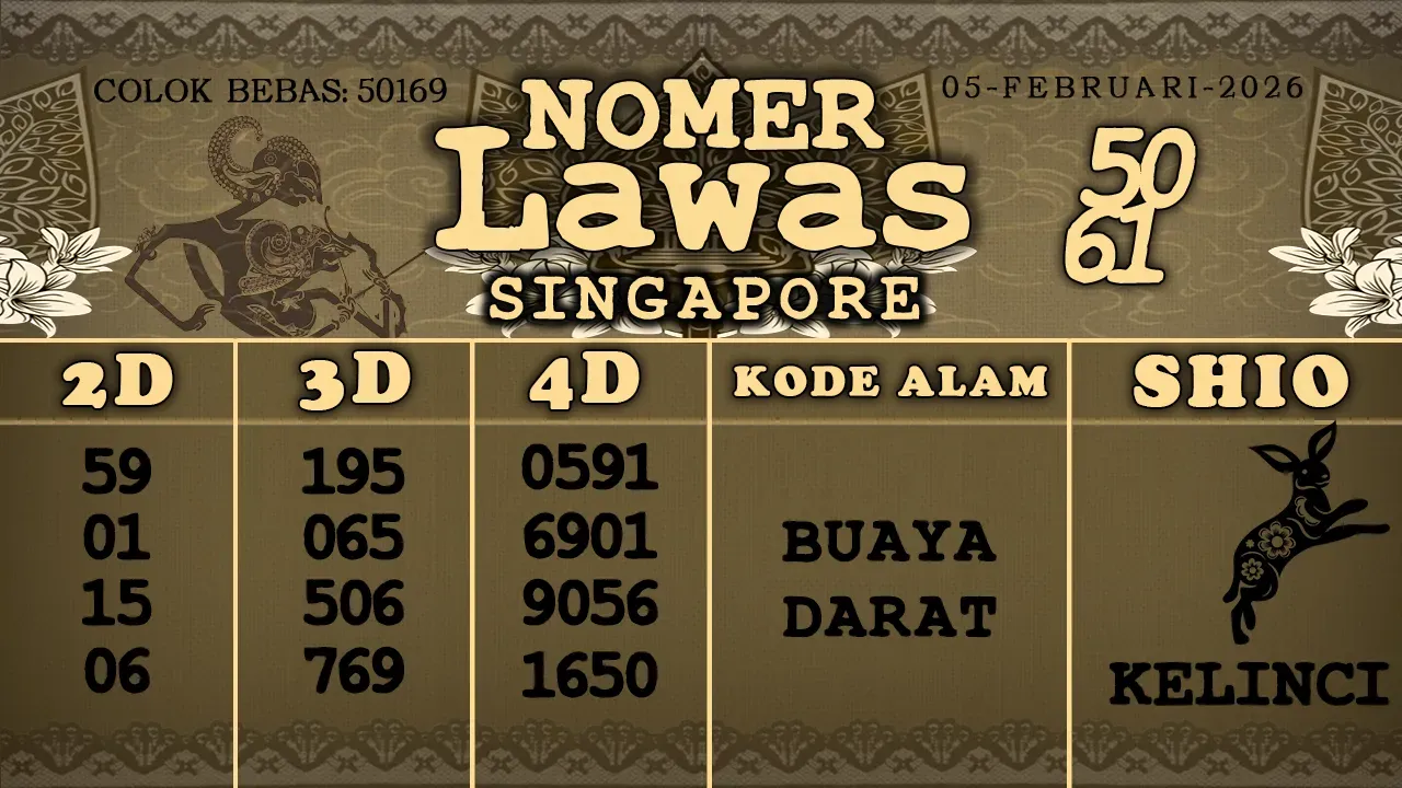 syair Nomer Lawas Singapore 05 02 2026