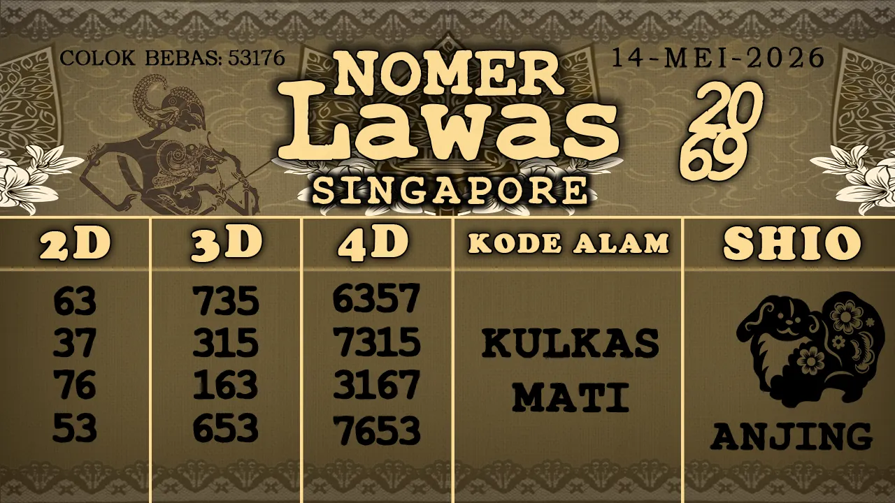 syair Nomer Lawas Singapore 14 05 2026