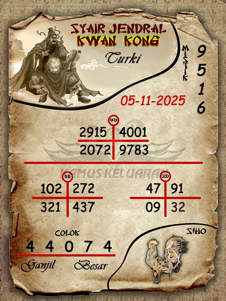 Syair Jendral Kwan Kong Turki 05 11 2025