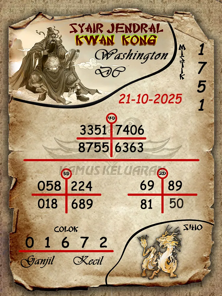 Syair Jendral Kwan Kong Washington DC 21 10 2025