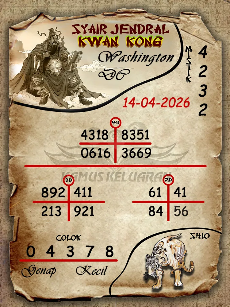 Syair Jendral Kwan Kong Washington DC 14 04 2026