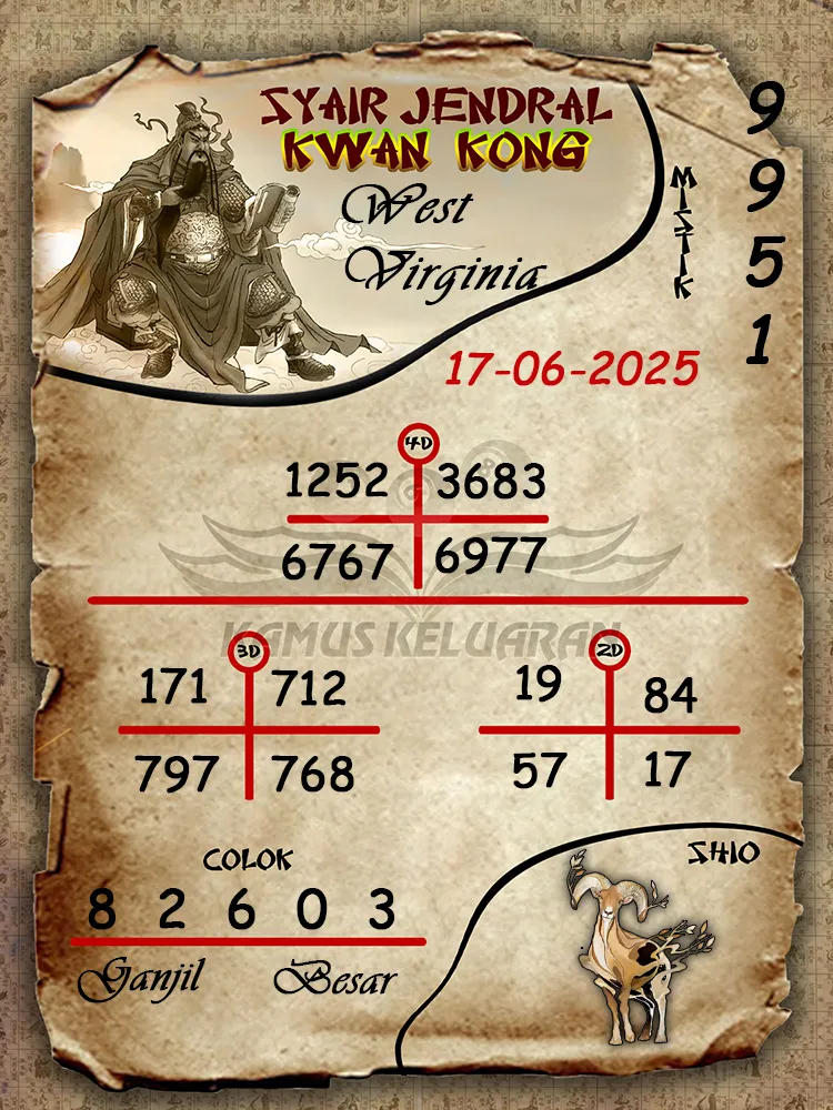 syair jendral kwan kong west virginia 17 06 2025