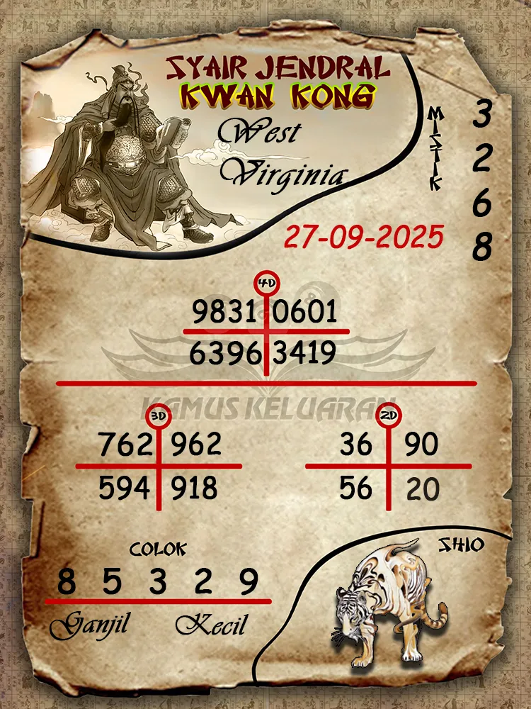 Syair jendral kwan kong West Virginia 27 09 2025