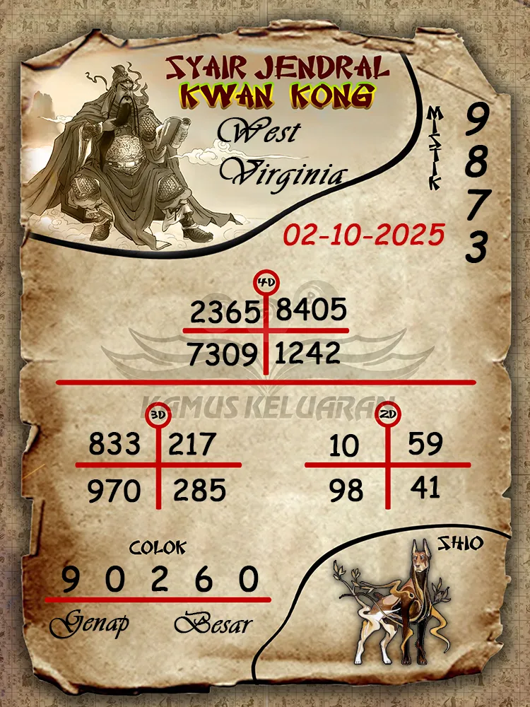 Syair jendral kwan kong West Virginia 02 10 2025