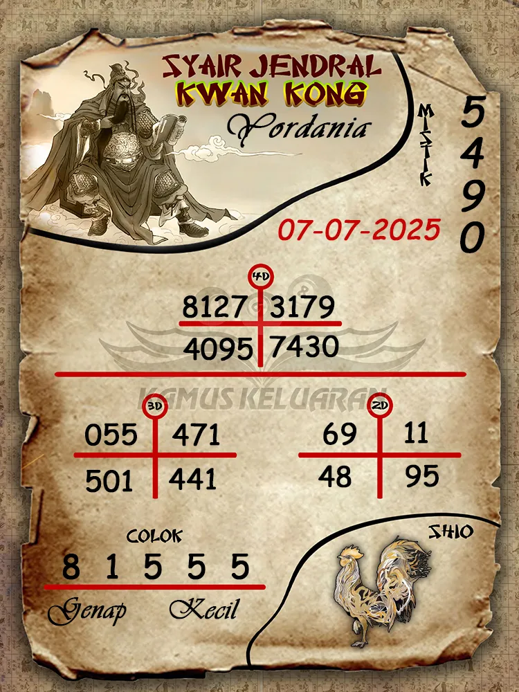 syair jendral kwan kong Yordania 07 07 2025